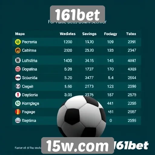 Estatísticas de jogos disponíveis na 161bet
